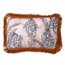 Load image into Gallery viewer, Throw Pillow Pink Flowers Rectangle
