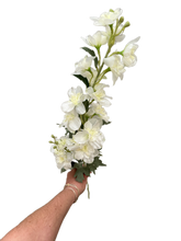 Load image into Gallery viewer, Artificial Flower Delphinium White