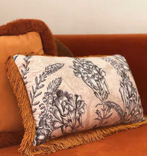 Load image into Gallery viewer, Throw Pillow Pink Flowers Rectangle