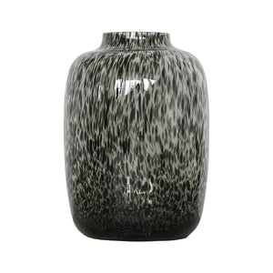 Leopard Vase Black