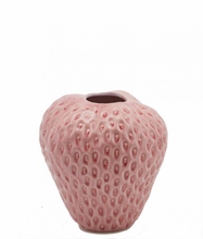 Load image into Gallery viewer, Strawberry Vase Pink Medium Large
