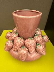 Strawberry Vase Pink