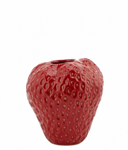 Load image into Gallery viewer, Strawberry Vase Red Medium Large
