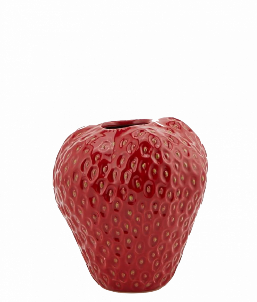 Erdbeervase Rot Mittelgroß