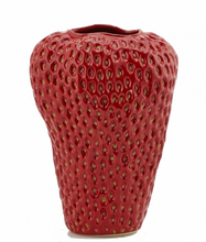 Load image into Gallery viewer, Strawberry Vase Red Extra Large
