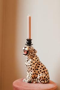 Leopard candlestick