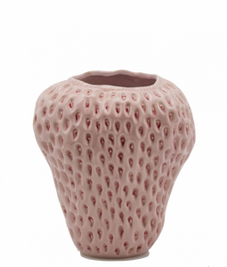 Strawberry Vase Pink Large