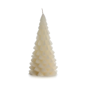 Kerstboom Kaars Creme Groot