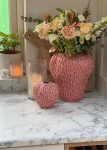 Strawberry Vase Pink Medium