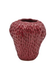 Load image into Gallery viewer, Strawberry Vase Bordeaux-Red Large

