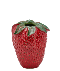 Feuille de vase aux fraises