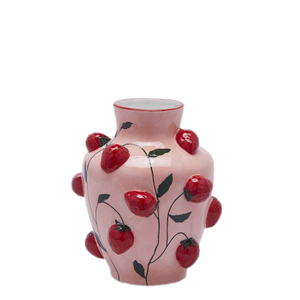 Strawberry Vase Pink L