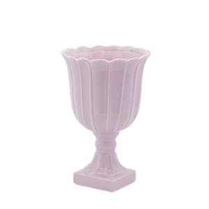 Tulip Vase On Foot Lilac Medium