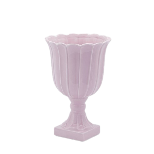 Tulip Vase On Foot Lilac Medium